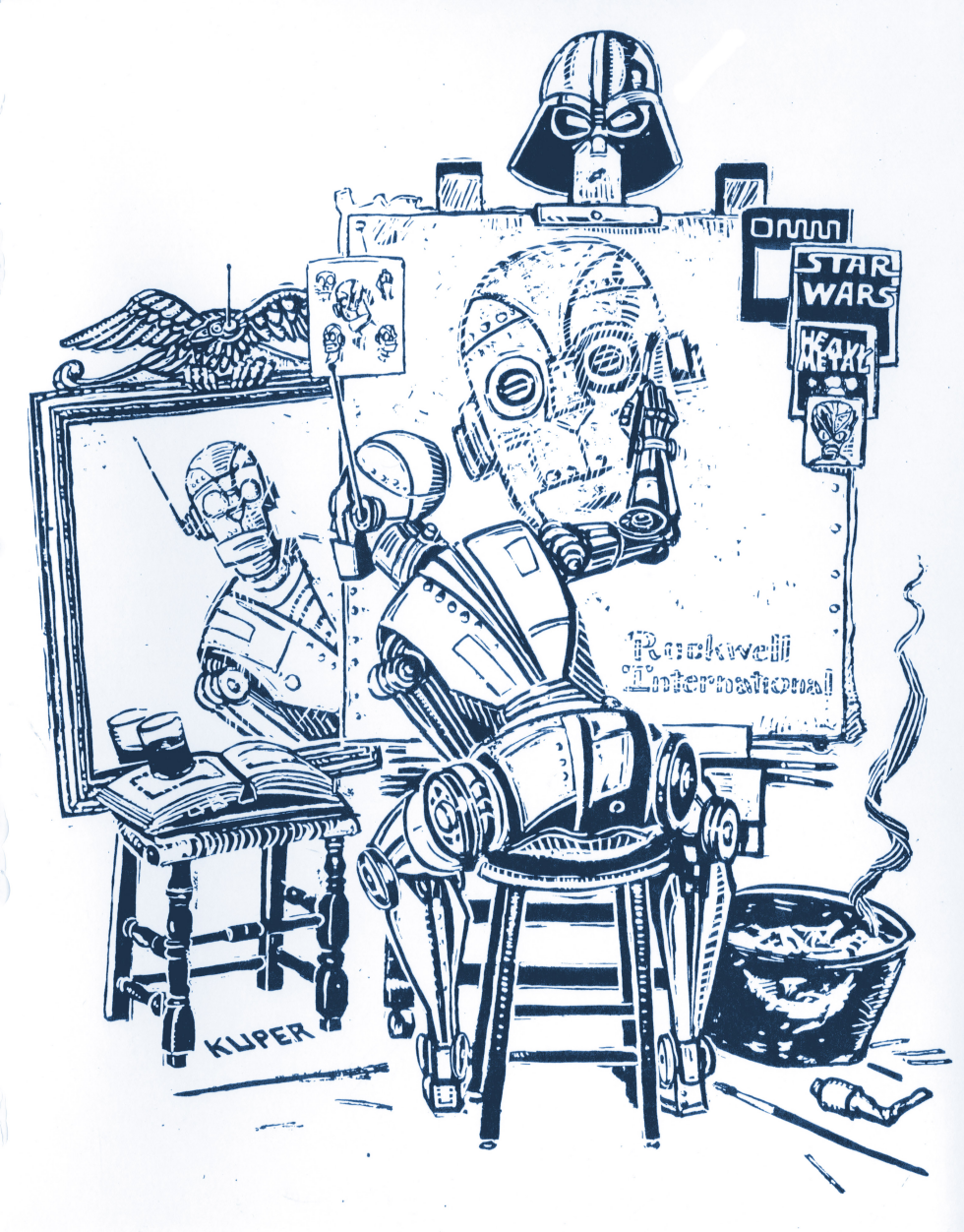 Robot Artist Channels Star Wars for Rockwell International