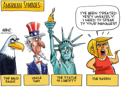AMERICAN SYMBOLS FEATURING THE KAREN by Dave Whamond