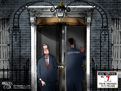 THE REVOLVING DOOR AT DOWNING STREET by Margolis & Cox