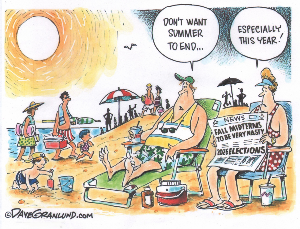 Beachgoers Dread End of Summer as Nasty Midterms Loom