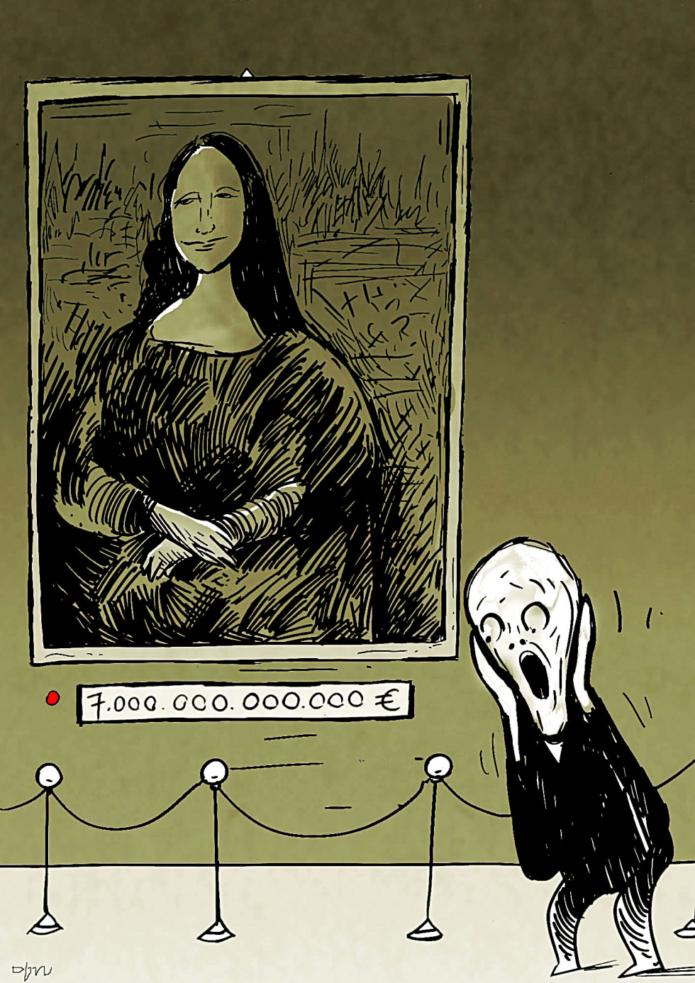 Mona Lisa Tagged at Seven Trillion Euros Sparks Shock