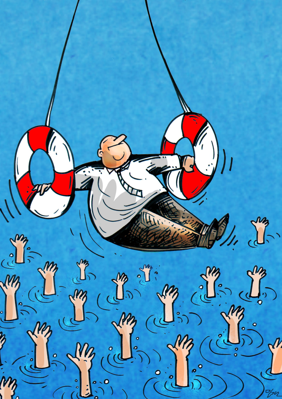 Leader secures rescue while others remain in peril