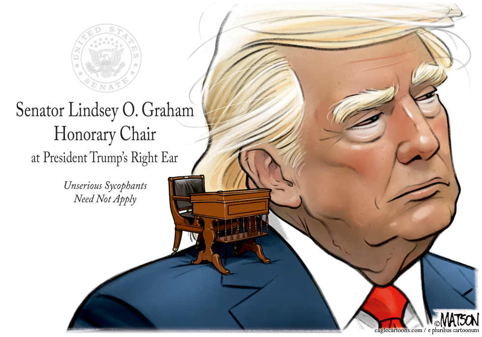 Graham Named Honorary Chair at Trump's Right Ear