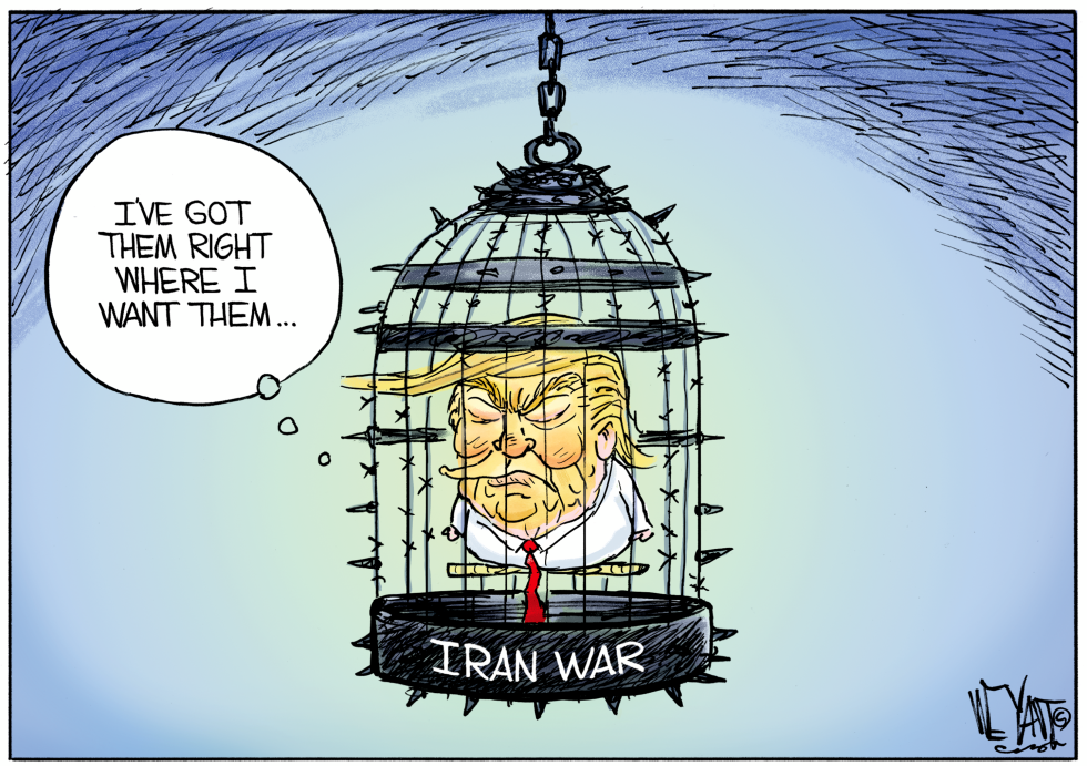 Trump Declares Control While Caged in Iran War