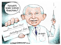 FAUCI OFFERS TRUTH SERUM TO RAND PAUL by Dave Granlund