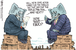 072926 GOP IGNORES ESTEIN TO GO AFTER FAUCI by Rick McKee