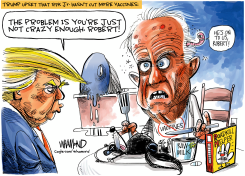 TRUMP UPSET RFK JR. NOT CUTTING VACCINES by Dave Whamond