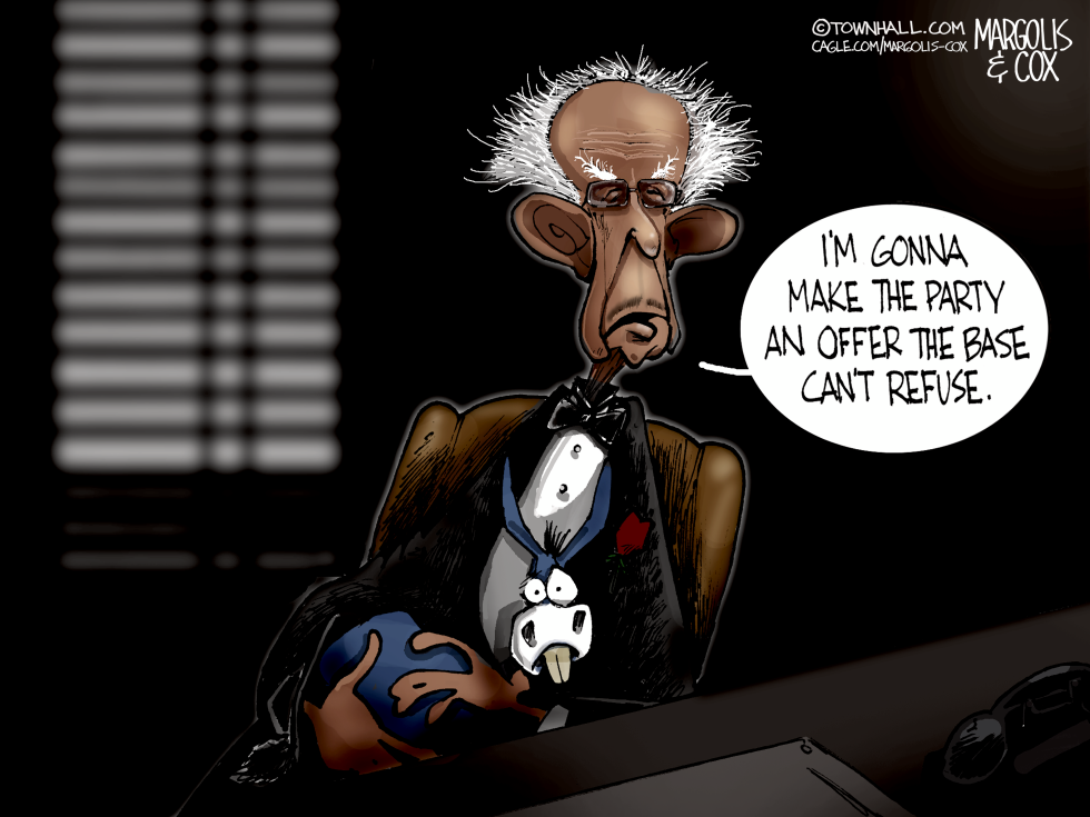 Bernie Sanders Cast as Godfather Figure Pressuring Democratic Base