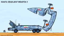 IRAN DEADLIEST WEAPON STRAIT CLOSURES by Emad Hajjaj