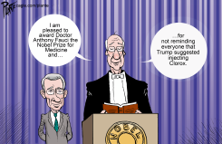 FAUCI NOBEL AWARD OMITS TRUMP CLOROX REMARK by Bruce Plante