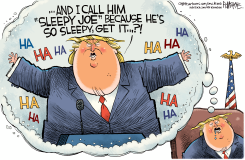 073126 TRUMP CAN'T STAY AWAKE by Rick McKee