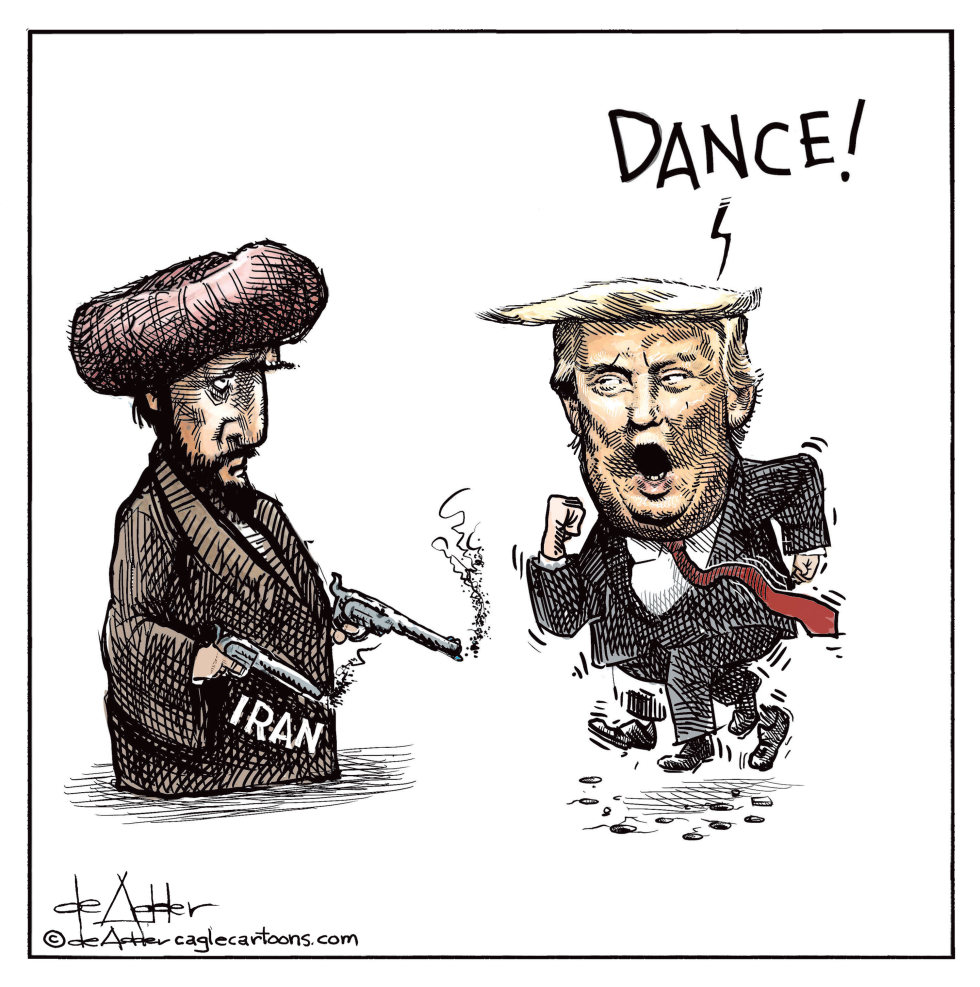 Iran Figure Fires Guns Near Trump in Latest Depiction