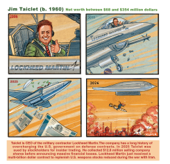 TAICLET LOCKHEED MARTIN RISE AND CRASH by Peter Kuper