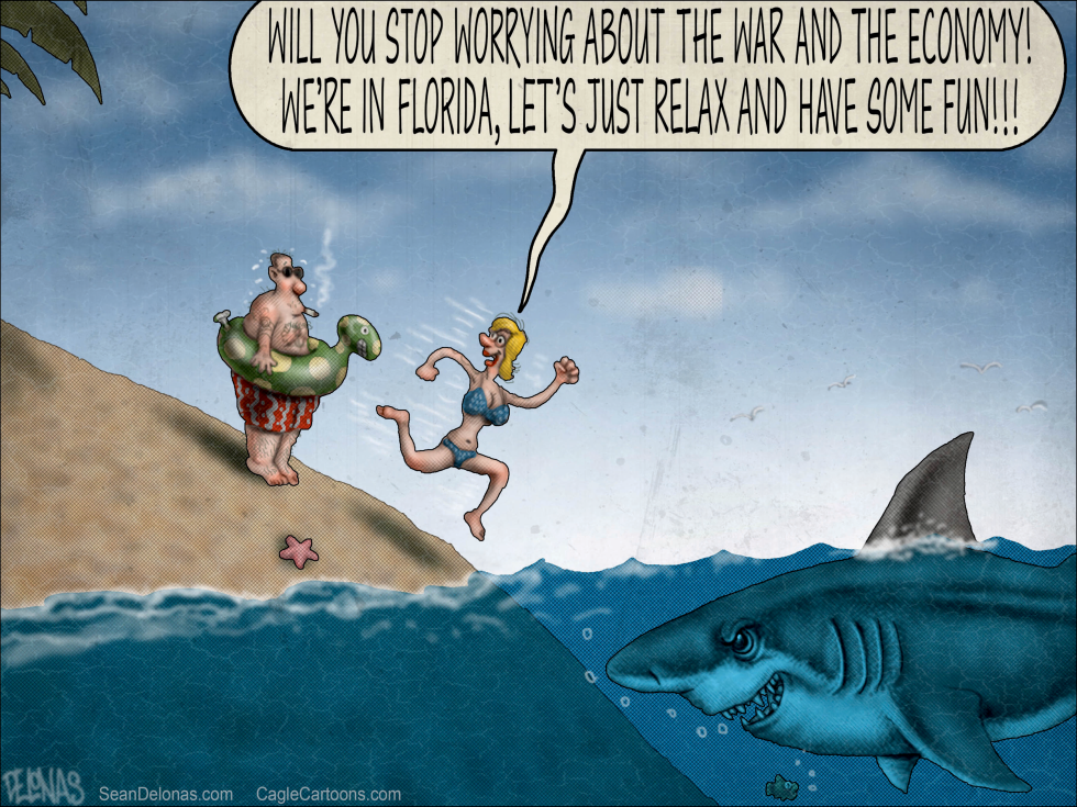 Florida Vacationers Brush Off War and Economy Warnings