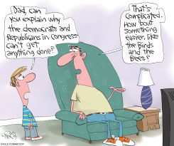 DAD DODGES CONGRESS GRIDLOCK QUESTION by Gary McCoy
