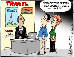 SEEKING TICKETS TO SAFE COUNTRY by Bob Englehart
