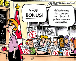 FAILING STUDENT EYES FEDERAL BONUS by Steve Nease