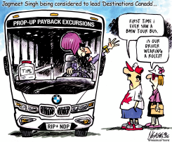 JAGMEET SINGH DESTINATIONS CANADA TOUR BUS by Steve Nease