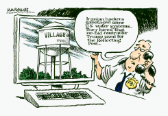 FBI BLAMES IRANIAN HACKERS ON TRUMP CONTRACTOR by Jimmy Margulies