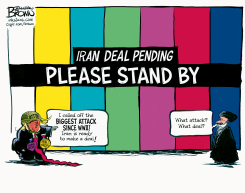 TRUMP CLAIMS IRAN DEAL AVERTED MAJOR ATTACK by Jonathan Brown