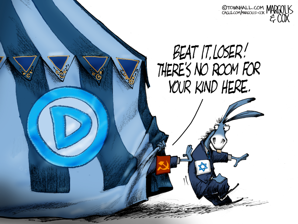 Democratic Big Tent Ejects Donkey Bearing Israel and Communist Symbols