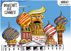TRUMP ACCUSES DEMOCRATS OF BEING COMMIES by Dave Whamond