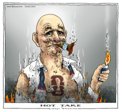INFANTINO SMOKING A FIRECRACKER by Joep Bertrams