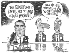 BLANCHE DECLARES SLUSH FUND DEAD by John Darkow