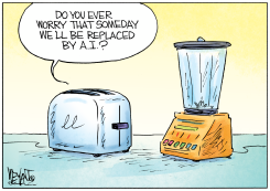 TOASTER WORRIES ABOUT AI REPLACEMENT by Christopher Weyant