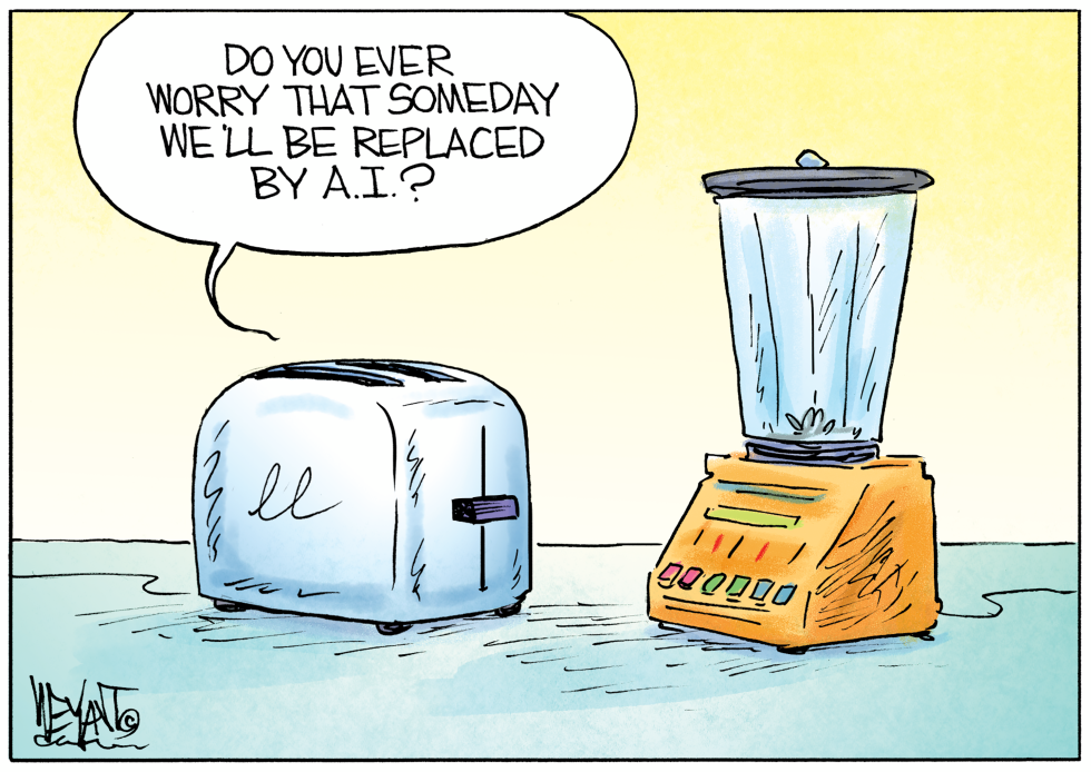Toaster Raises AI Replacement Concerns With Nearby Blender