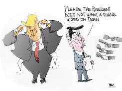 TRUMP ORDERS NO TALK ON IRAN by Becs