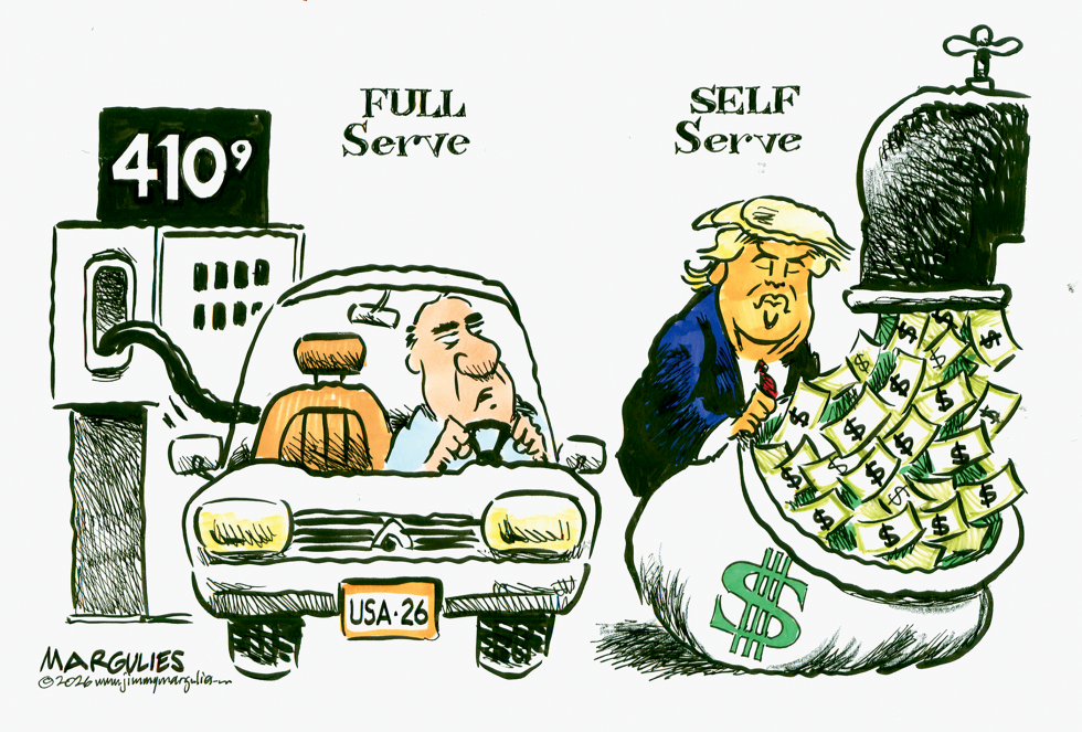 Trump Profits as Self-Serve Gas Pumps Deliver Cash