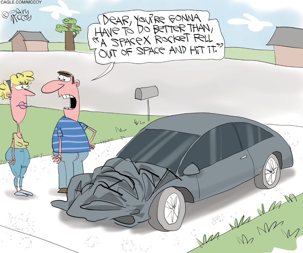 SpaceX Rocket Cited in Suburban Car Crash Excuse