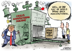 TRUMP CRISIS MANUFACTURING MACHINE by Paul Duginski