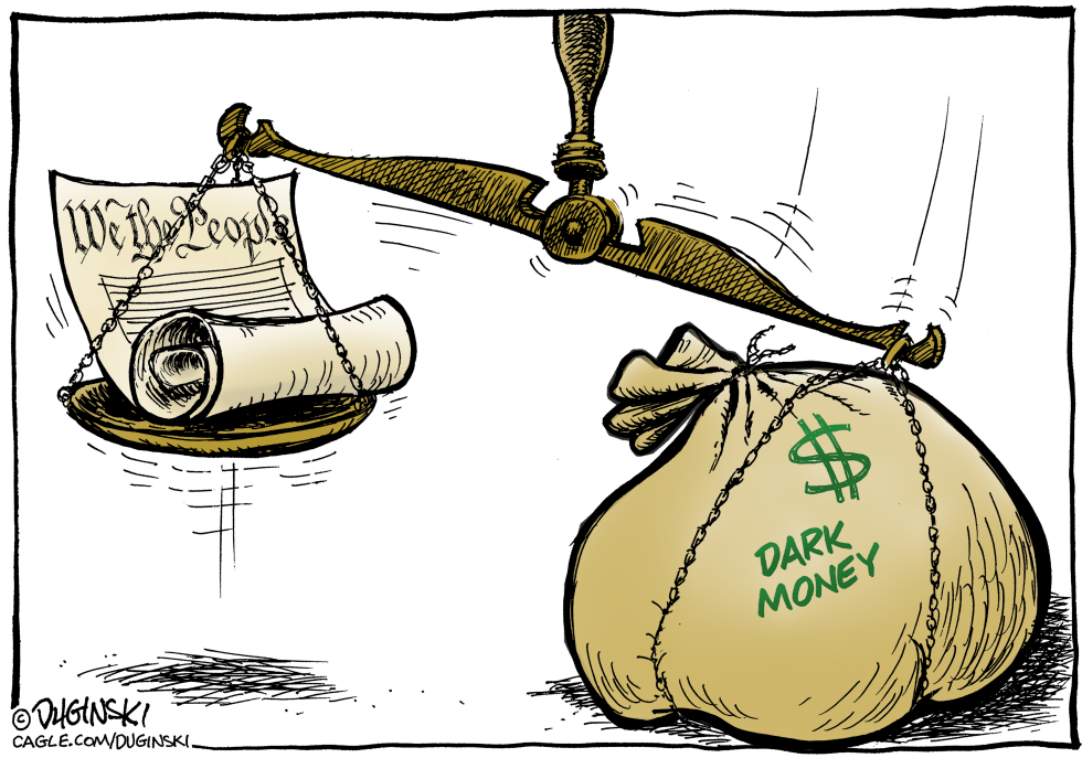 Dark money displacing democracy
