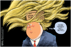 080726 TRUMP EPSTEIN WIG by Rick McKee