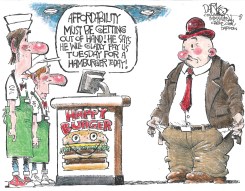 TUESDAY PAYMENT PROMISE FOR BURGER by John Darkow