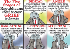FIVE STAGES OF REPUBLICAN GRIEF by Steve Greenberg