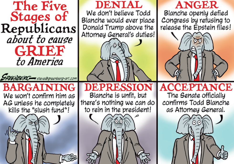 Republicans Cycle Through Grief Over Todd Blanche AG Pick