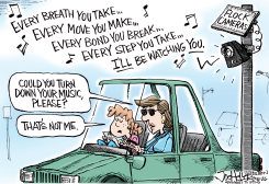 FLOCK CAMERAS WATCH EVERY MOVE by Joe Heller