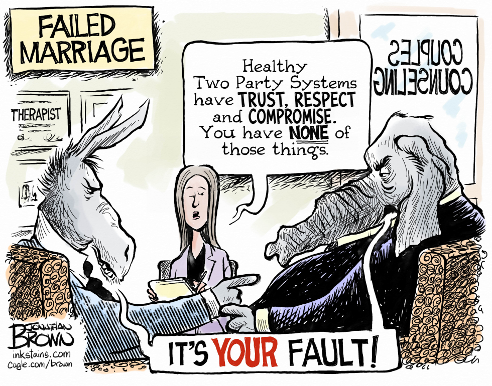 Two Party System Failed Marriage Counseling