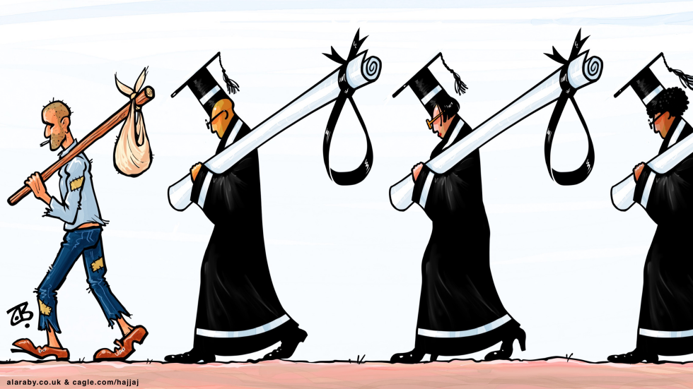 Graduates March Carrying Diploma Nooses Amid Debt Pressures