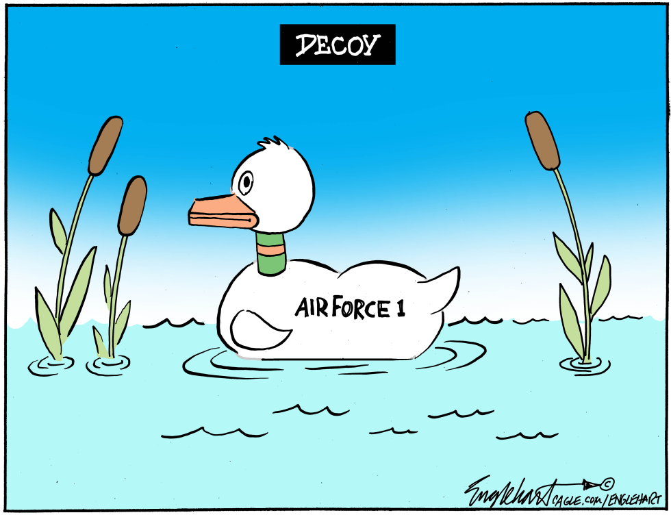 Air Force One Decoy Duck Signals Misdirection in Presidential Transport