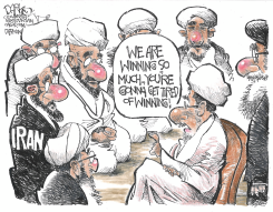 IRAN LEADERS CLAIM ENDLESS WINNING by John Darkow
