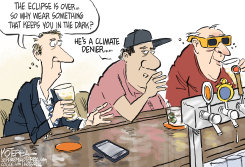 CLIMATE DENIER WEARS ECLIPSE GLASSES by Jeff Koterba