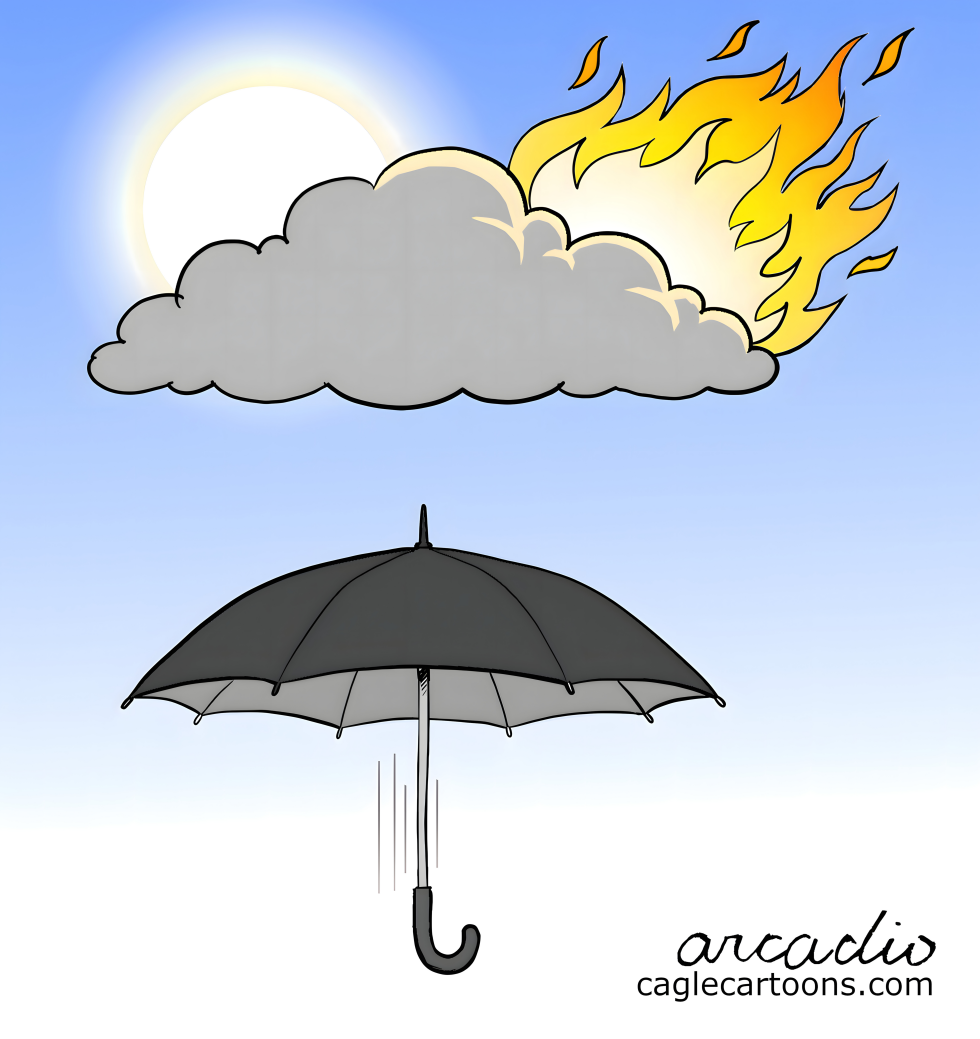 Flaming Cloud Signals Ongoing Drought Without Relief
