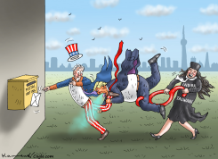 POSTAL VOTING STRUGGLE WITH INDIRA TALWANI by Marian Kamensky