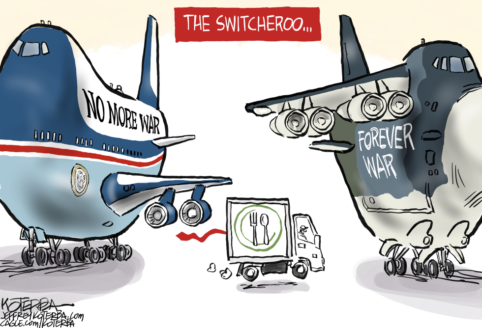 Policy Flip from Anti-War Stance to Endless Conflict