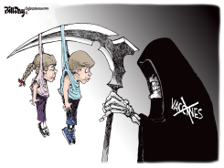 GRIM REAPER OPPOSES VACCINES FOR CHILDREN by Bill Day