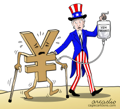 UNCLE SAM BOLSTERS WEAKENED YEN WITH PURCHASES by Arcadio Esquivel